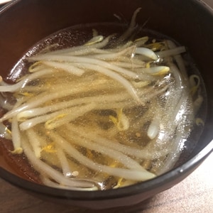 もやしだけでもおいしい和風スープ